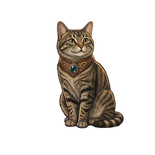 Mirabelle, la chatte de Marguerite, mascotte du jeu